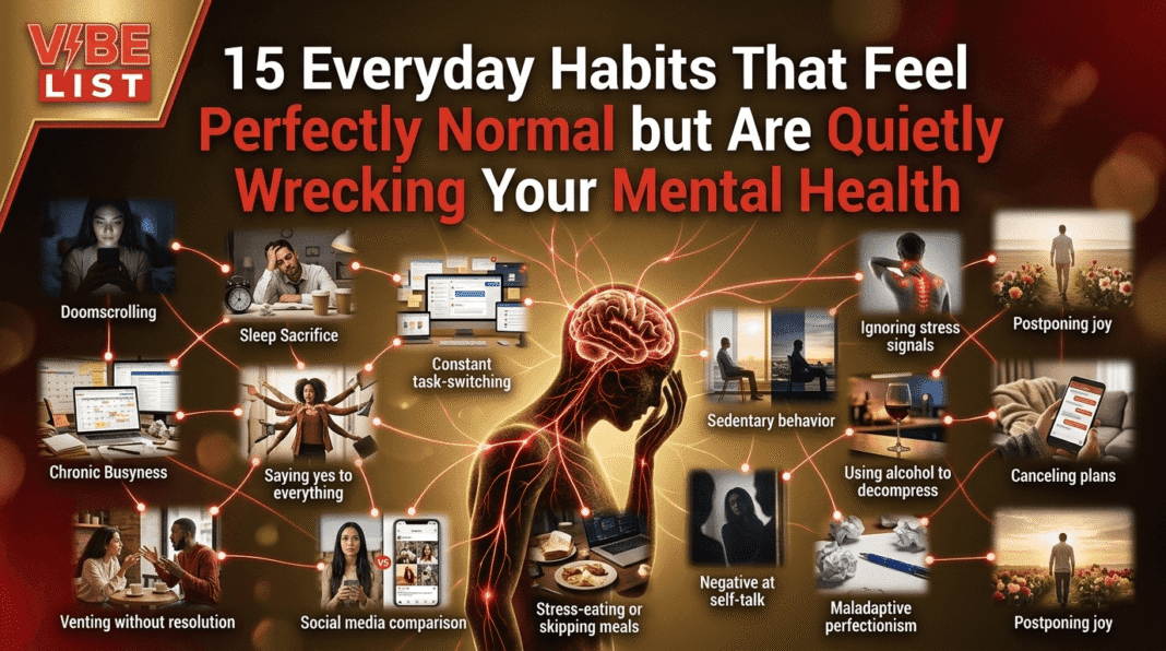 15 Everyday Habits That Feel Perfectly Normal but Are Quietly Wrecking Your Mental Health