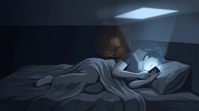 Doomscrolling as a Pre-Sleep Routine