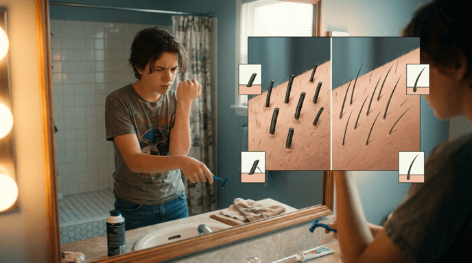 Shaving Makes Hair Grow Back Thicker and Darker