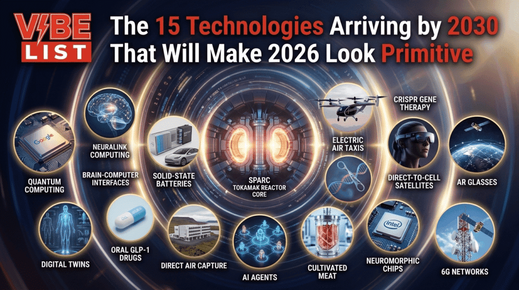 The 15 Technologies Arriving by 2030 That Will Make 2026 Look Primitive